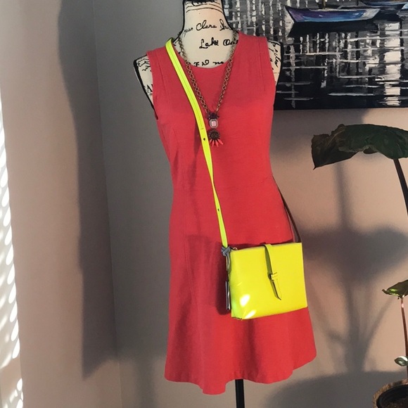 J. Crew Dresses & Skirts - J. Crew Sleeveless salmon color, stretchy, springy, flare dress sz 4